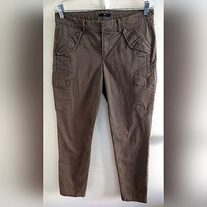 GAP MISSES/TEENS SIZE 6 LIGHT BROWN CARGO STYLE JEANS PANTS WITH STRETCH INSEAM